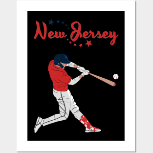 New Jersey USA Baseball Posters and Art